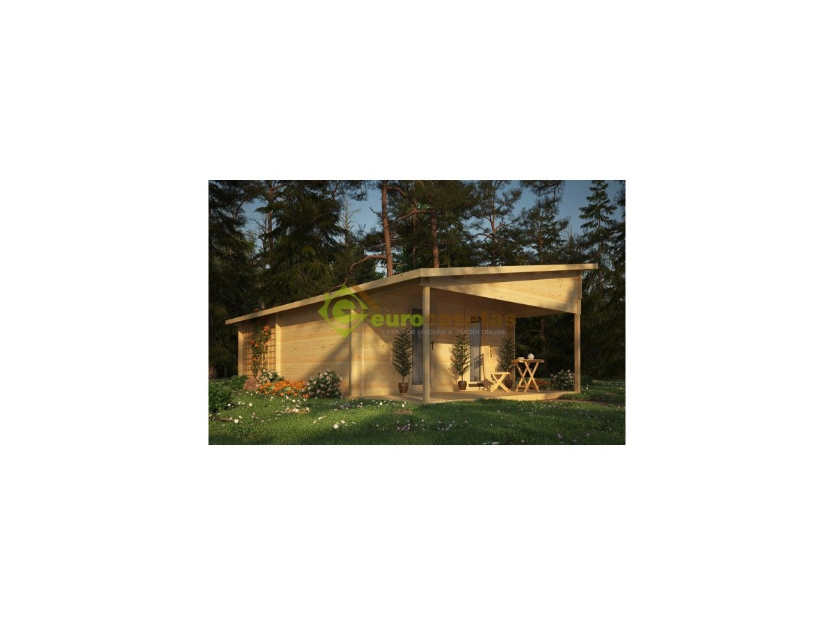 CASA DE MADERA  "VALENCIA" 40 m2- 44 mm