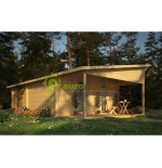CASA DE MADERA  "VALENCIA" 40 m2- 44 mm