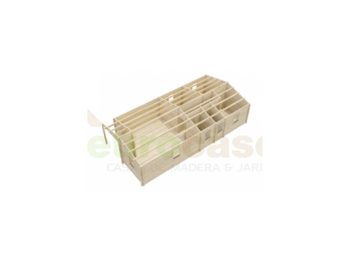 Casa de madera "MALLORCA, 72 m2" - 44mm