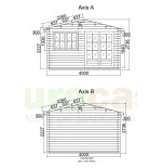 Caseta de madera Altea 4x4