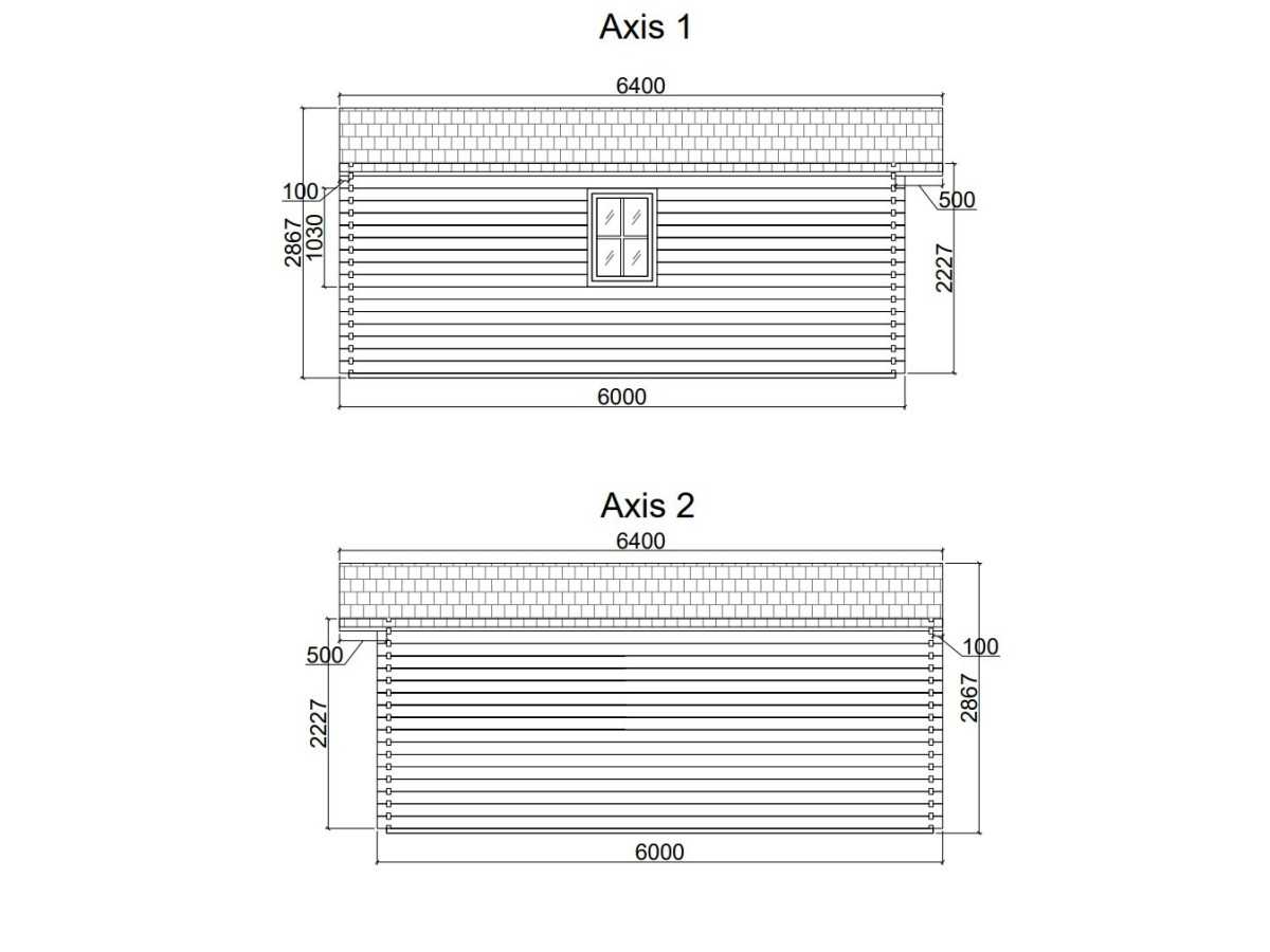 Caseta de jardín MONICA 5x6 , 30 m2 , 44 mm