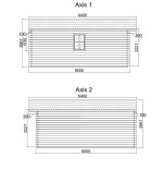 Caseta de jardín MONICA 5x6 , 30 m2 , 44 mm