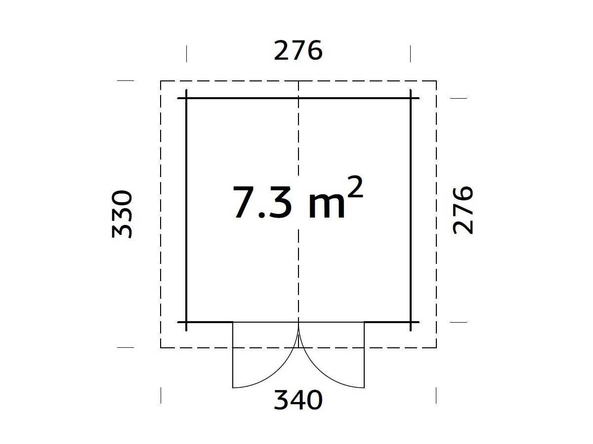 Caseta de jardín "LOTTA 7.3 m2"
