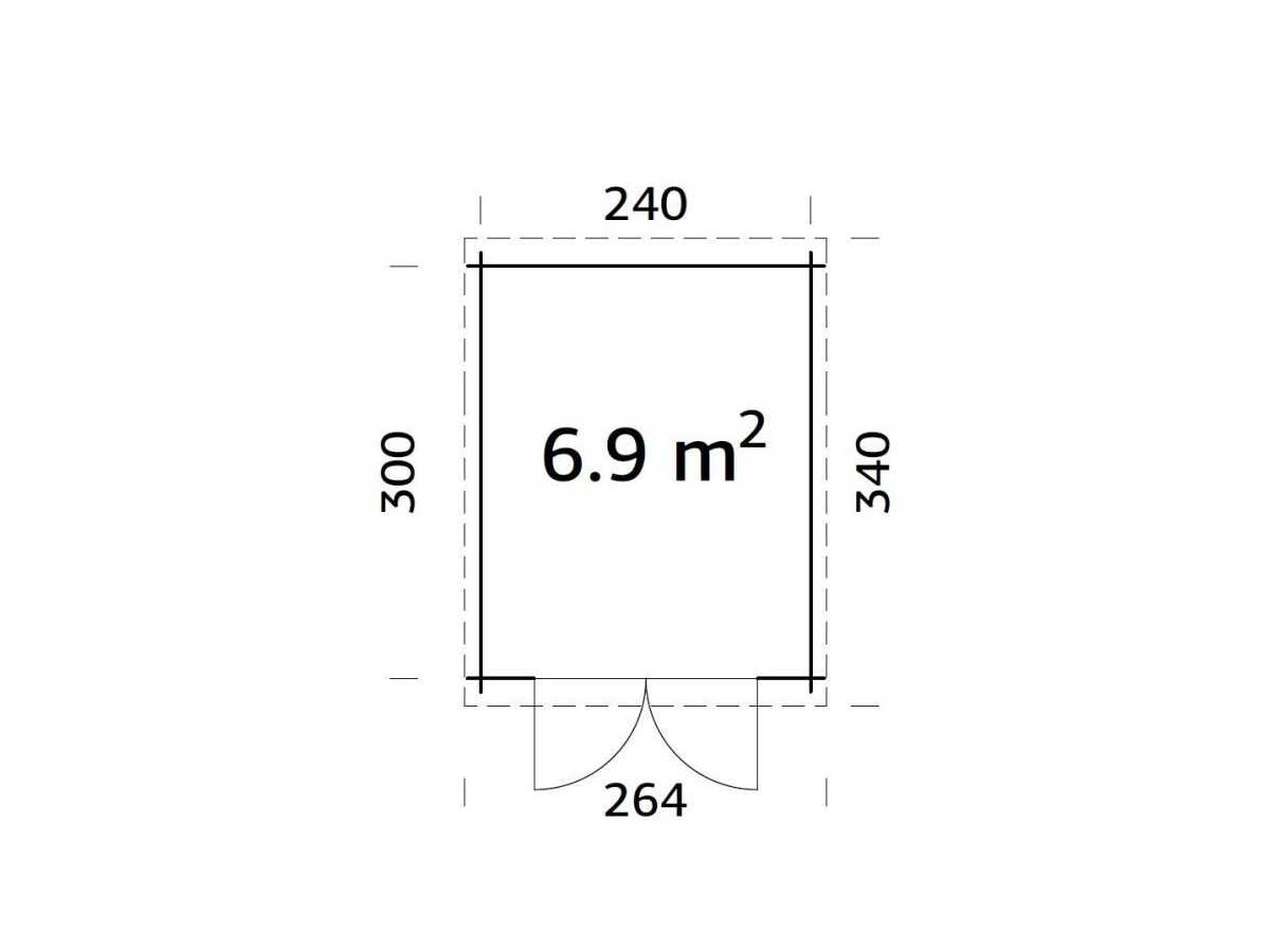 Booths de jardin / sa 6,9 m2