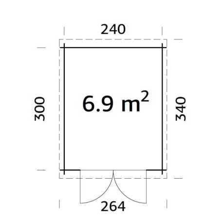 Booths de jardin / sa 6,9 m2