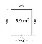 Garden booths / her 6.9 m2