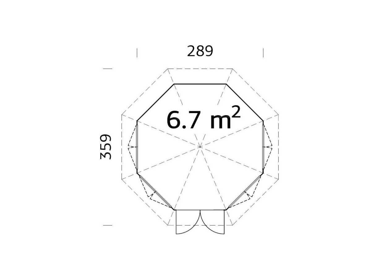 Caseta pabellon  VERONICA 4 6,7 m2