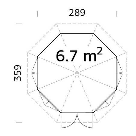 Caseta pabellon  VERONICA 4 6,7 m2