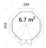 Caseta pabellon VERONICA 4 6,7 m2