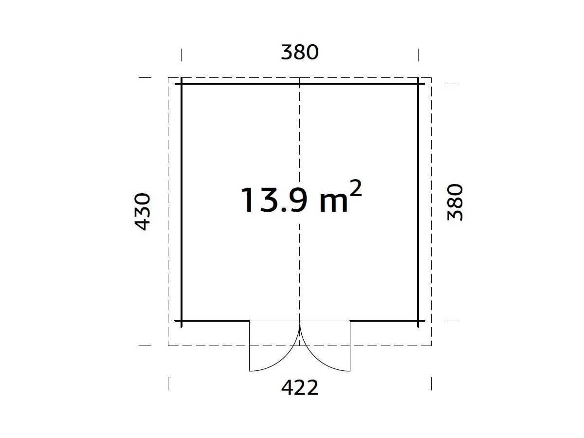 Caseta de jardín "LOTTA 13.9 m2