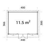 Garden cases / LISA 11,5 m2
