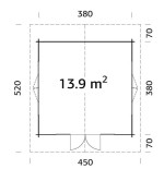 Garden booths / Irene 13.9 m2