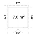Trastero de madera  DAN 7,5 m2