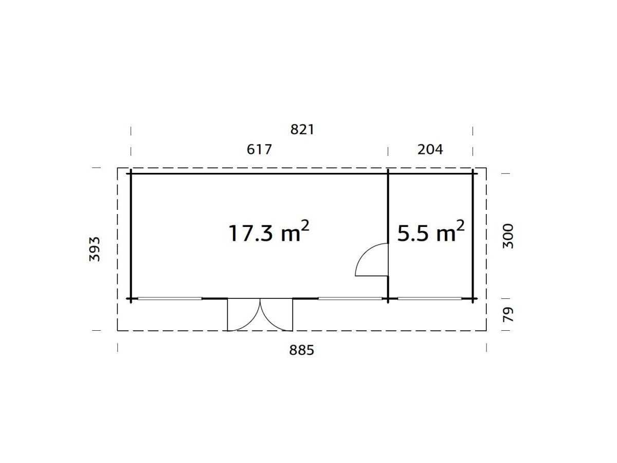 Casa de jardin  "HEIDI 22,8 m2 "