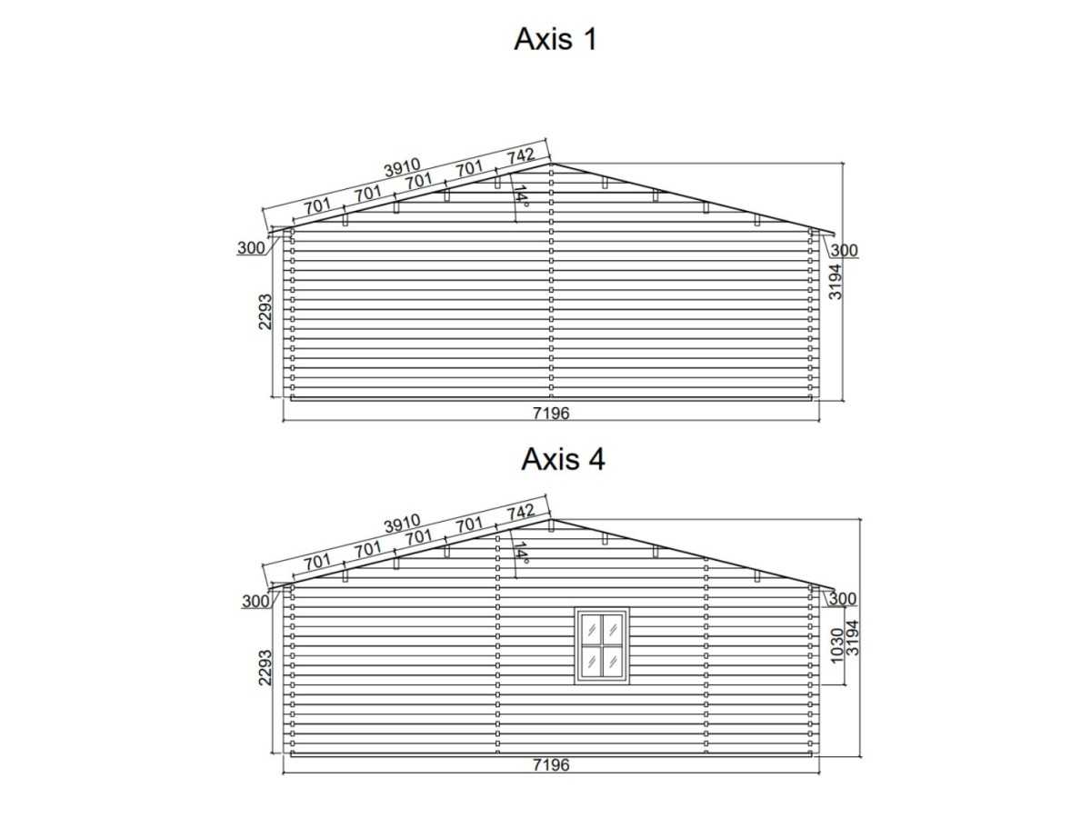 Casa de madera "NEREA 72 m2" - 44mm