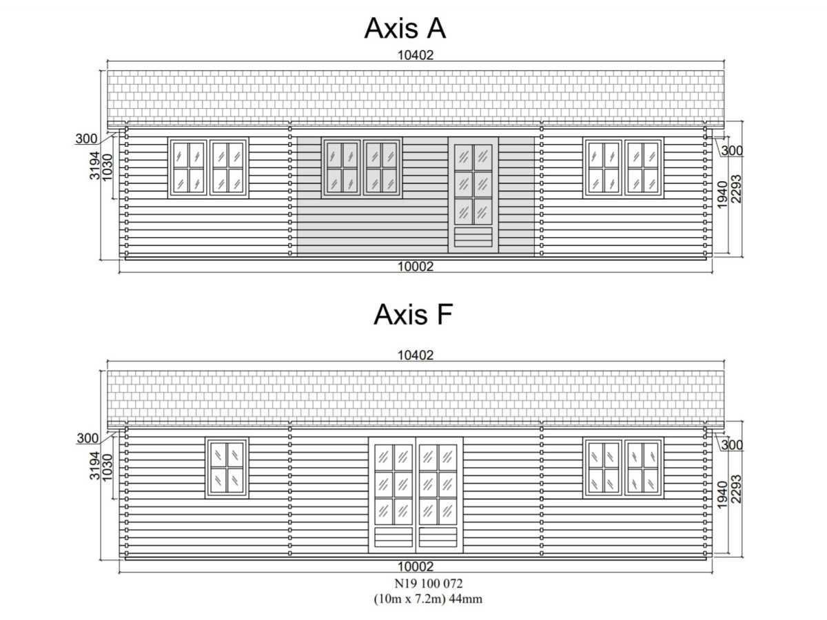 Casa de madera "NEREA 72 m2" - 44mm