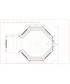 Caseta de madera "Grill Cabin 16.5 PLUS "
