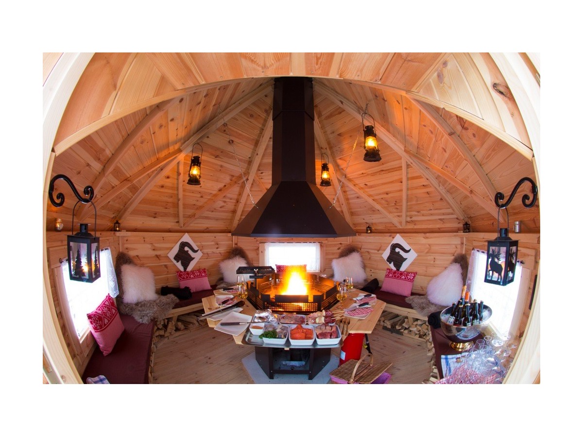 Caseta de madera "Grill Cabin 9.2 TWIN"