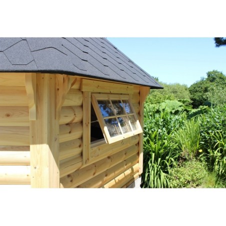 Caseta de madera "Grill Cabin 9.2 TWIN"