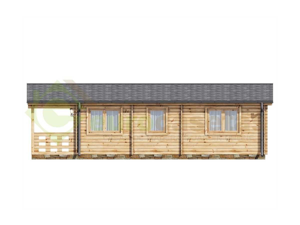 Casa de madera "LUGO , 52 m2 " - 44mm