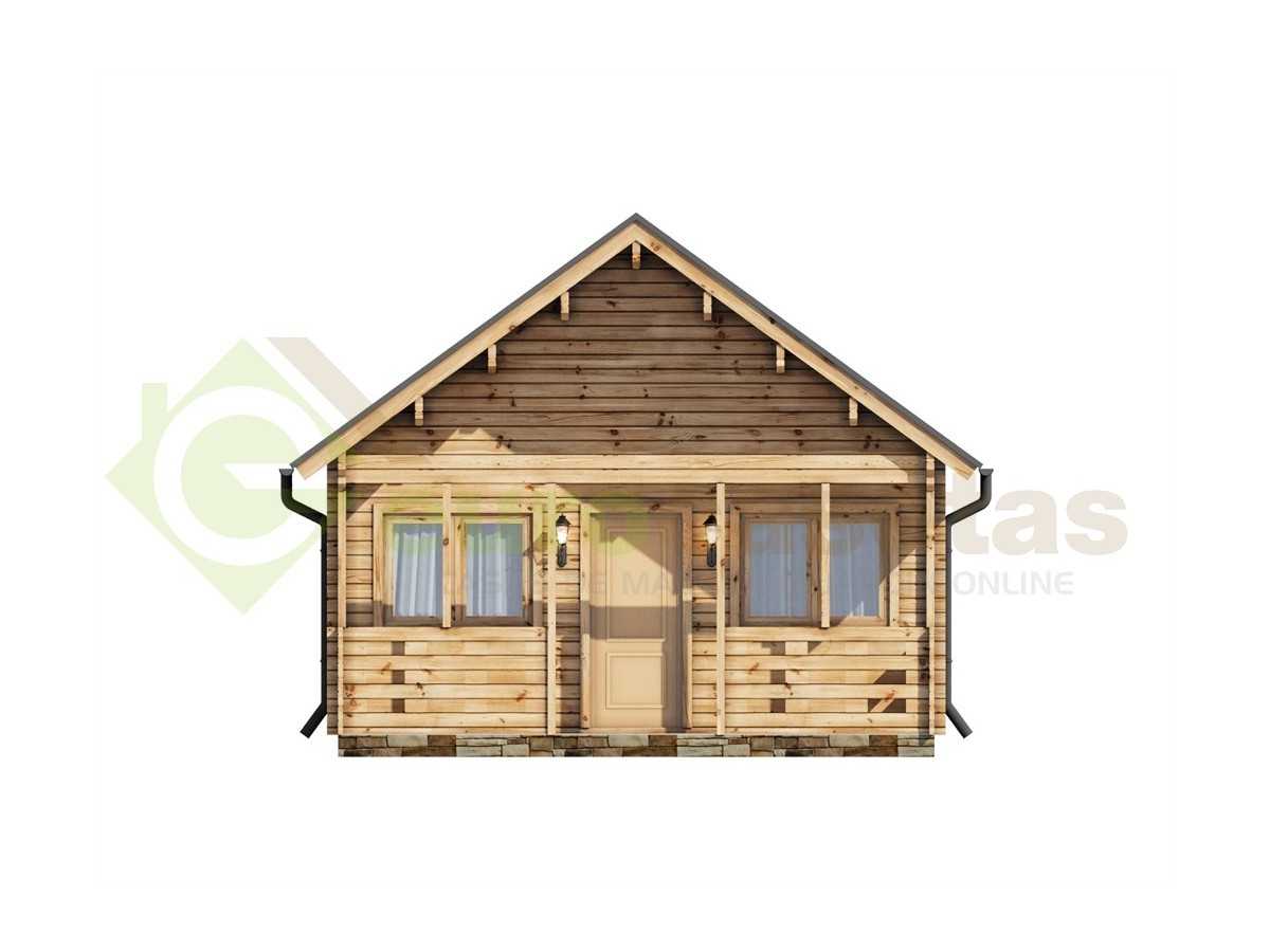 Casas de madera de dos plantas / MAX - 44 mm
