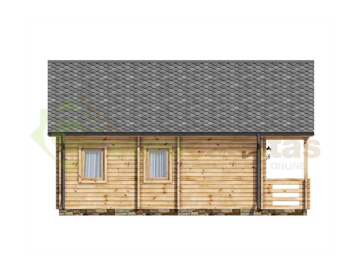 Casas de madera de dos plantas / MAX - 44 mm