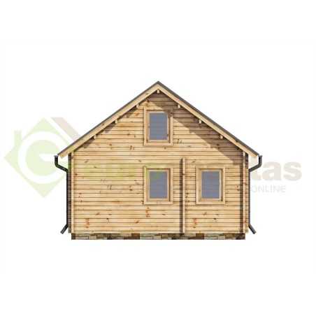 Two-storey wooden houses / max - 44 mm
