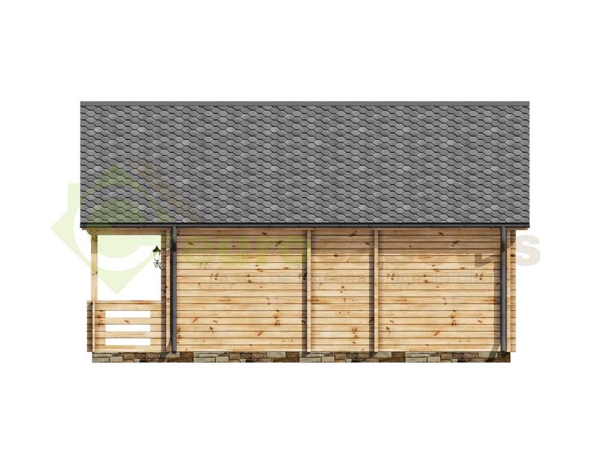 Casas de madera de dos plantas / MAX - 44 mm