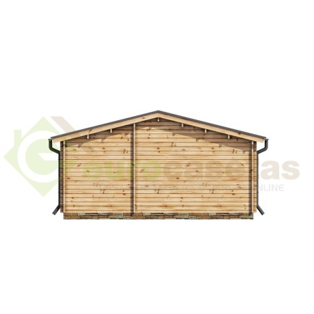 Cabaña  de madera en doble pared   / PADOVA PLUS TWINSKIN