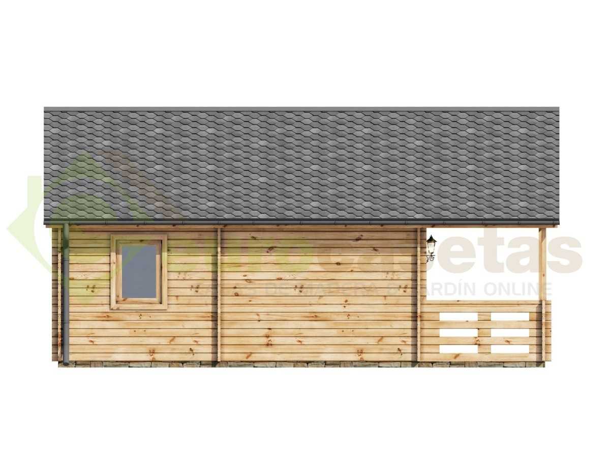 Casa de madera "ASTI , 64 m2" - 44mm