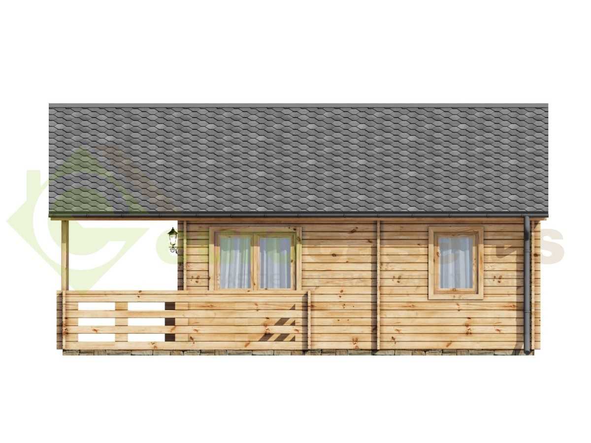 Casa de madera "ASTI , 64 m2" - 44mm
