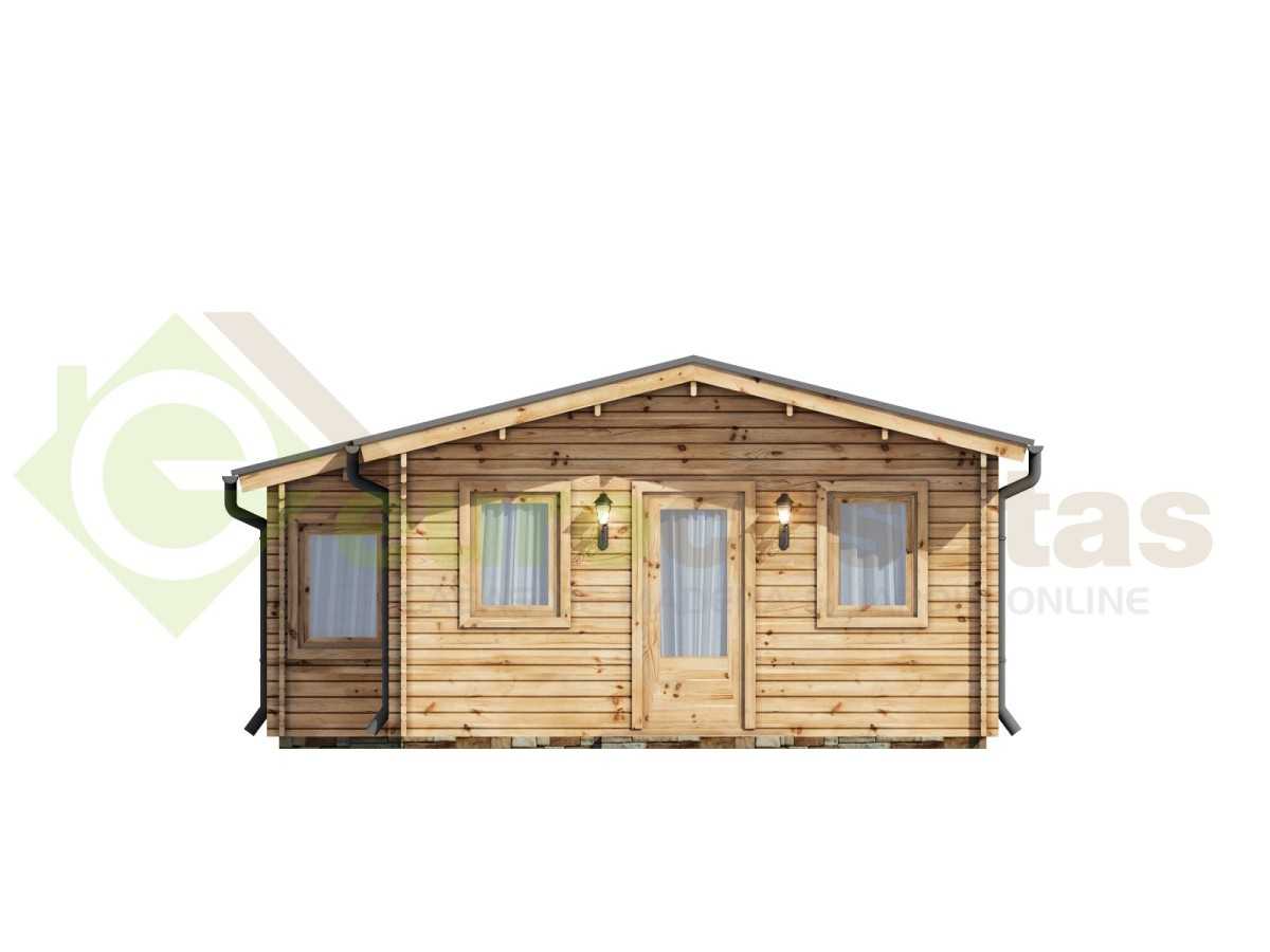 Casa de madera "DANI  6X8 , 48 m2" - 44mm