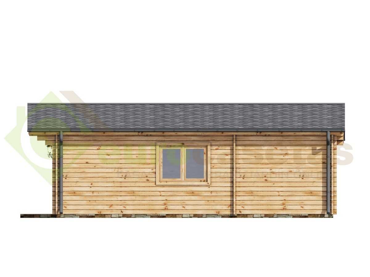 Casa de madera "DANI  6X8 , 48 m2" - 44mm