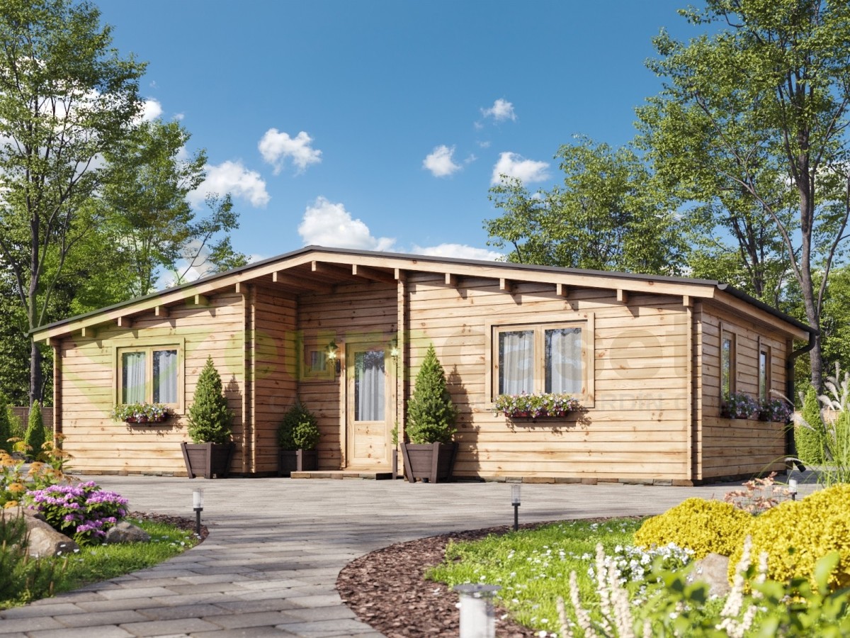 Casa de madera  "KRISTI , 64,9 m2" - 44mm