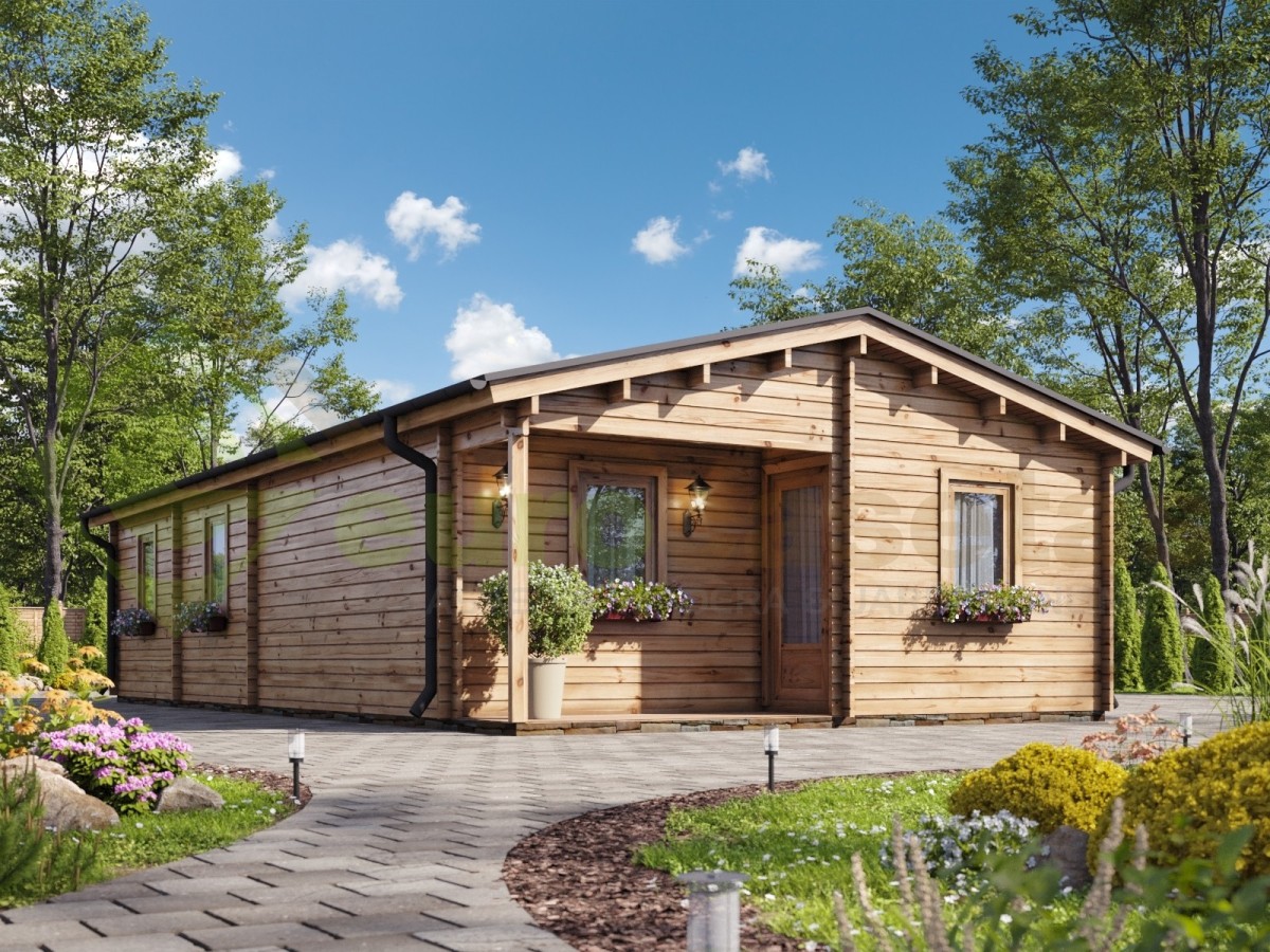 Casa de madera "MALLORCA, 72 m2" - 44mm