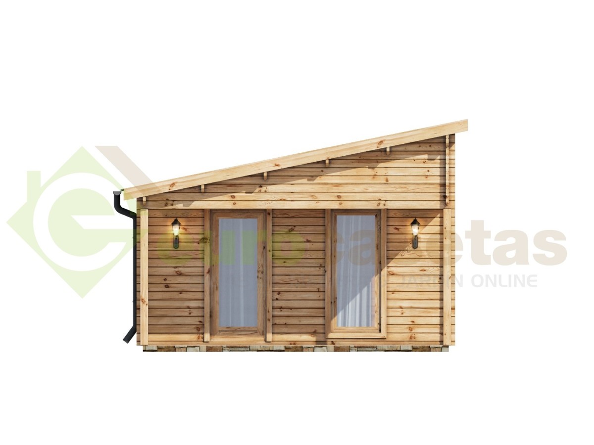 Casa de madera VALENCIA 40 m2- 44 mm