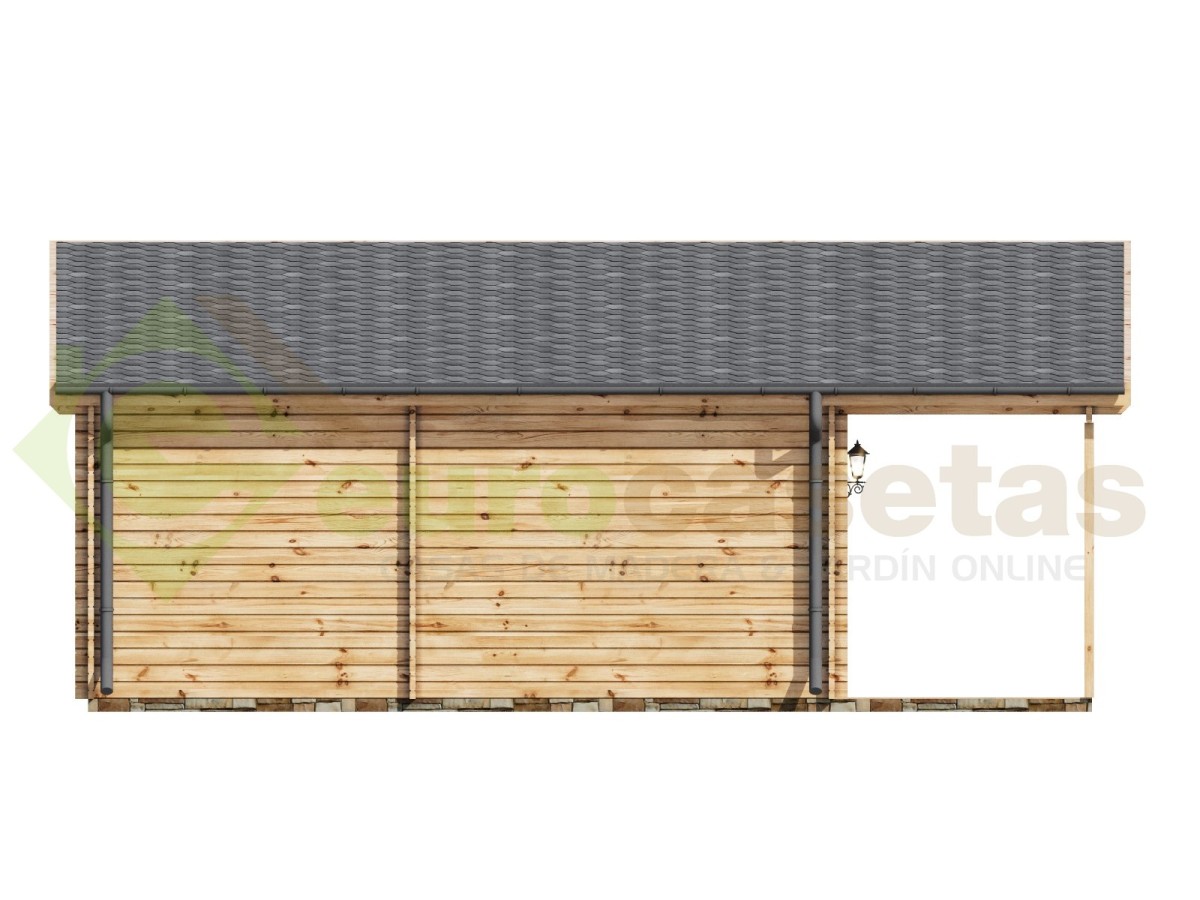 Casa de madera VALENCIA 40 m2- 44 mm