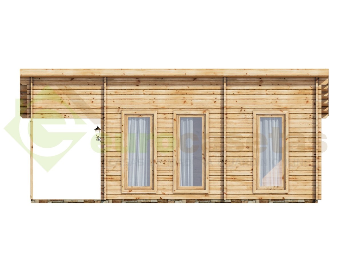 Casa de madera VALENCIA 40 m2- 44 mm