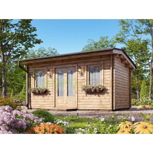 Caseta de jardín de madera PETER (34 mm), 3x4 m, 12 m²