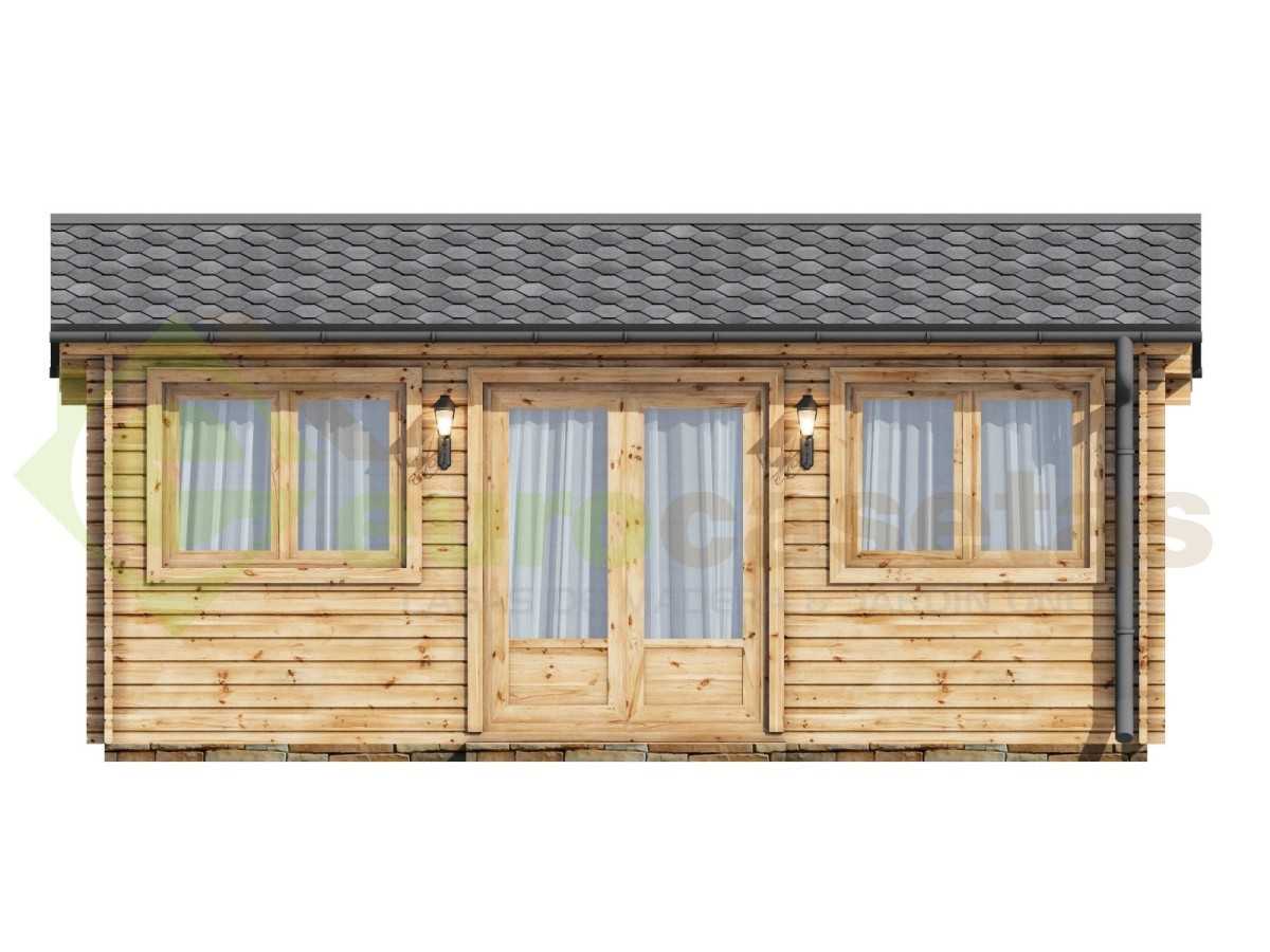 Caseta de jardín NIKA 5X4 , 20 m2 , 44 mm