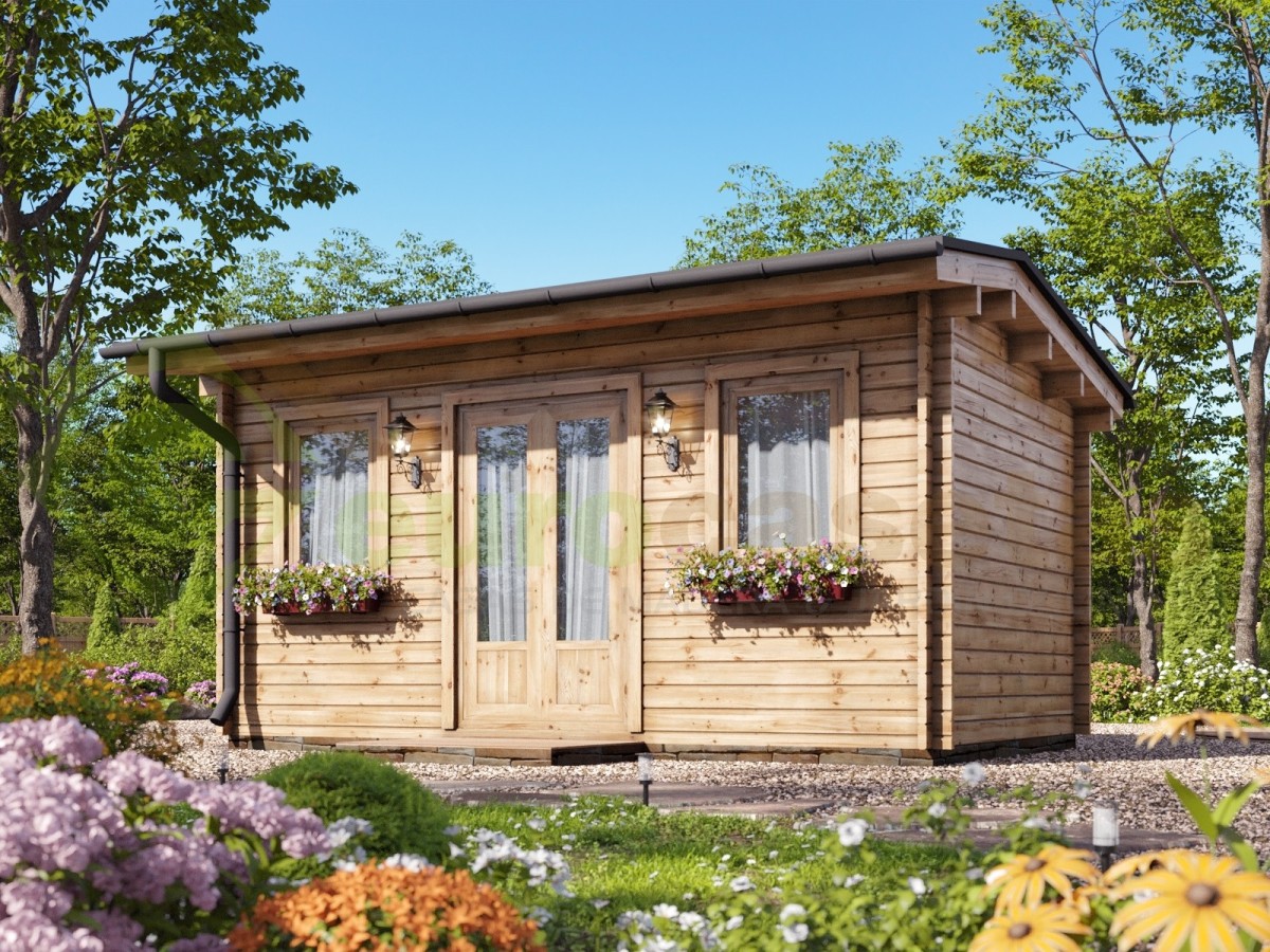 Caseta de jardín   NIKA  5X3 , 15 m2 , 44 mm