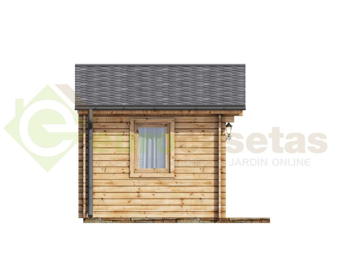 Caseta de jardín GANDIA  5X3 , 15 m2 , 44 mm