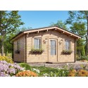 Caseta  de  jardín  GANDIA  5X5 , 25 m2 , 44 mm