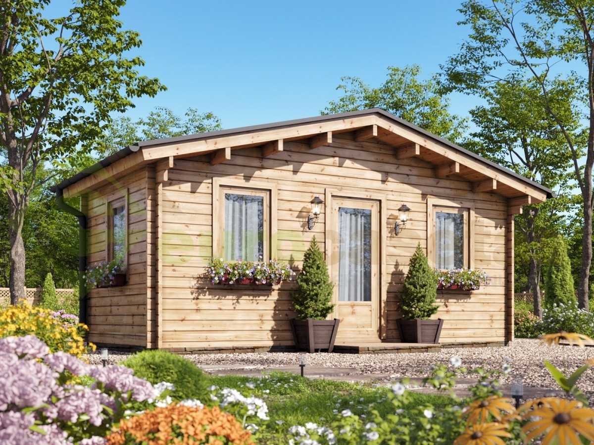 Caseta de jardín   GANDIA  6X4 , 24 m2 , 44 mm