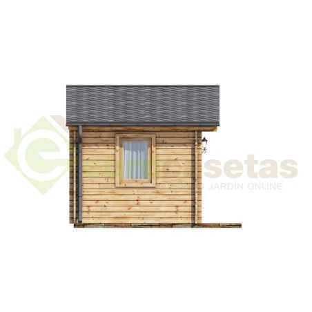 Caseta de jardín  LIDA 5x3 , 15 m2,  44 mm