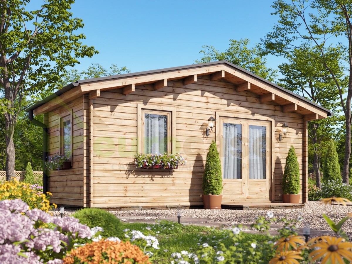 Caseta de jardín  LIDA 5x3 , 15 m2,  44 mm