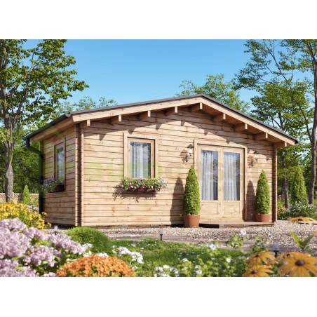 Caseta de jardín  LIDA 6x4 , 24 m2,   44 mm