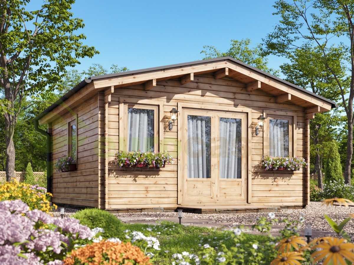 Caseta de jardín MONICA 4x4 , 16 m2 , 44 mm