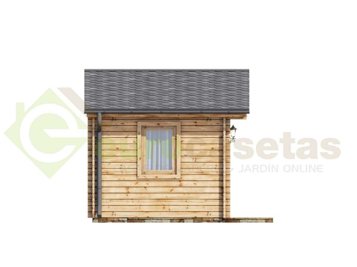 Caseta de jardín MONICA 5x3 , 15 m2 , 44 mm