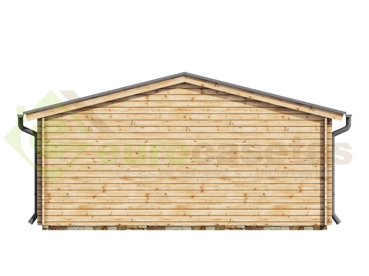 Caseta de jardín MONICA 5x3 , 15 m2 , 44 mm